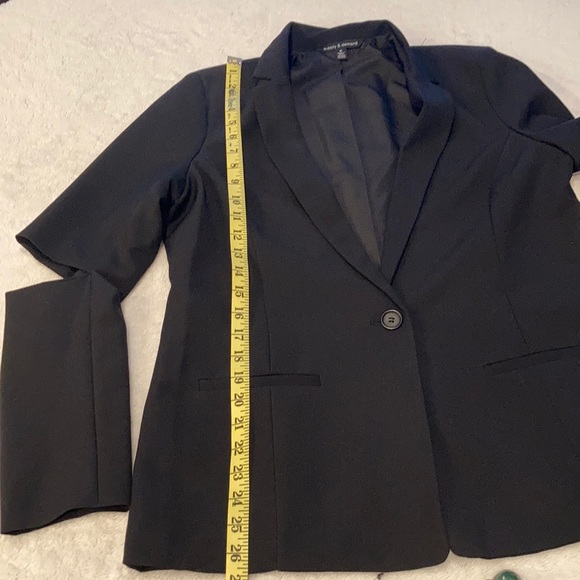 Supply & Demand Open Cold Elbow Black Blazer - Picture 9 of 10